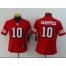 Nike San Francisco 49ers #10 Jimmy Garoppolo Red Team Color Womens Stitched NFL Vapor Untouchable Limited II Jersey