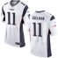 Nike New England Patriots #11 Julian Edelman White Mens Stitched NFL New Elite Jersey