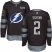 Adidas Tampa Bay Lightning #2 Luke Schenn Black 1917-2017 100th Anniversary Stitched NHL Jersey