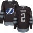 Adidas Tampa Bay Lightning #2 Luke Schenn Black 1917-2017 100th Anniversary Stitched NHL Jersey