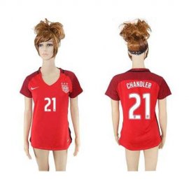 Womens USA #21 Chandler Away Soccer Country Jersey