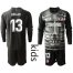 Atletico Madrid #13 Oblak Black Goalkeeper Long Sleeves Kid Soccer Club Jersey