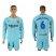 Barcelona #6 Denis Suarez Away Long Sleeves Soccer Club Jersey