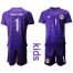 Argentina #1 Caballero Black Goalkeeper Kid Soccer Country Jersey