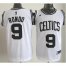 Boston Celtics 9 Rajon Rondo White Revolution 30 Swingman NBA Jerseys Black Number Cheap