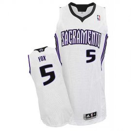 Sacramento Kings #5 DeAaron Fox White Home Stitched NBA Jersey