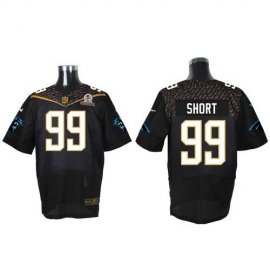 Nike Carolina Panthers #99 Kawann Short Black 2016 Pro Bowl Mens Stitched NFL Elite Jersey