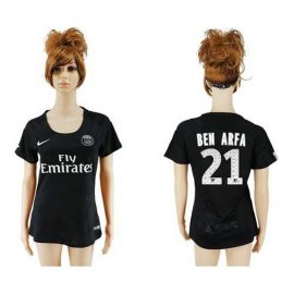 Womens Paris Saint-Germain #21 Ben Arfa Sec Away Soccer Club Jersey