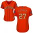 Houston Astros #27 Jose Altuve Orange 2018 Gold Program Cool Base Womens Stitched MLB Jersey