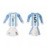 Argentina #5 Gago Home Long Sleeves Kid Soccer Country Jersey