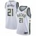 Nike Milwaukee Bucks #21 Jrue Holiday 2021 NBA Finals Champions Swingman Association Edition Jersey White Mens