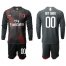 AC Milan Personalized Third Long Sleeves Soccer Club Jersey