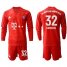 Bayern Munchen #32 Kimmich Home Long Sleeves Soccer Club Jersey
