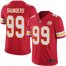 Nike Kansas City Chiefs #99 Khalen Saunders Red Team Color Mens Stitched NFL Vapor Untouchable Limited Jersey