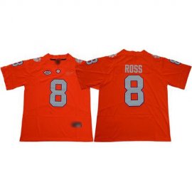 Tigers #8 Justyn Ross Orange Limited Stitched College Jersey