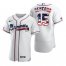 Atlanta Braves #15 Sean Newcomb Mens Nike White Fluttering USA Flag Limited Edition Authentic MLB Jersey