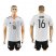 Germany #16 Lahm White Home Soccer Country Jersey
