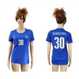 Womens Italy #30 Ranocchia Home Soccer Country Jersey
