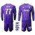 Juventus #77 Buffon Purple Goalkeeper Long Sleeves Kid Soccer Club Jersey