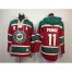 Minnesota Wild #11 Zach Parise Red Sawyer Hooded Sweatshirt Stitched NHL Jersey