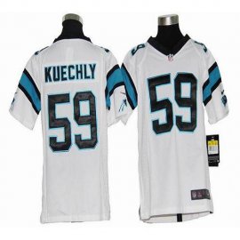 Nike Carolina Panthers #59 Luke Kuechly White Youth Stitched NFL Elite Jersey