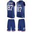 Nike New York Giants #87 Sterling Shepard Royal Blue Team Color Mens Stitched NFL Limited Tank Top Suit Jersey