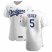 Los Angeles Dodgers #5 Corey Seager Mens Nike White Home 2020 Authentic Player MLB Jersey