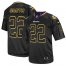 Nike Minnesota Vikings #22 Harrison Smith Lights Out Black Mens Stitched NFL Elite Jersey