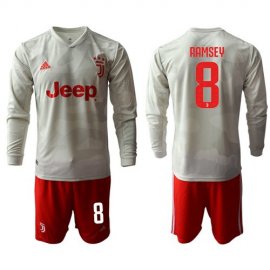 Juventus #8 Ramsey Away Long Sleeves Soccer Club Jersey