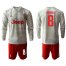 Juventus #8 Ramsey Away Long Sleeves Soccer Club Jersey