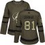 Adidas Tampa Bay Lightning #81 Erik Cernak Green Salute to Service Womens Stitched NHL Jersey