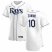 Tampa Bay Rays #10 Mike Zunino Mens Nike White Home 2020 Authentic Player MLB Jersey