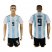 Argentina #9 Icardi Home Soccer Country Jersey