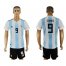 Argentina #9 Icardi Home Soccer Country Jersey