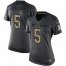 Nike Carolina Panthers #5 Teddy Bridgewater Black Womens Stitched NFL Limited 2016 Salute to Service Jersey