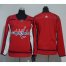 Adidas Washington Capitals Blank Red Home Authentic Womens Stitched NHL Jersey