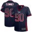Nike Houston Texans #90 Jadeveon Clowney Navy Blue Team Color Womens Stitched NFL Elite Drift Fashion Jersey