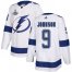 Adidas Tampa Bay Lightning #9 Tyler Johnson White Road Authentic 2020 Stanley Cup Champions Stitched NHL Jersey