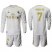 Real Madrid #7 Ronaldo White Home Long Sleeves Soccer Club Jersey
