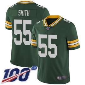 Nike Green Bay Packers #55 ZaDarius Smith Green Team Color Youth Stitched NFL 100th Season Vapor Limited Jersey