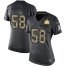 Nike Tampa Bay Buccaneers #58 Shaquil Barrett Black Womens Super Bowl LV Champions Patch Stitched NFL Limited 2016 Salute to Service Jersey