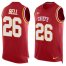 Nike Kansas City Chiefs #26 LeVeon Bell Red Team Color Mens Stitched NFL Limited Tank Top Jersey