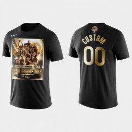 Golden State Warriors Custom Mens Nike Black 2021-22 NBA Finals Champions T-Shirt