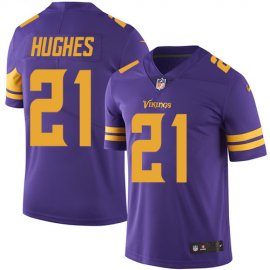 Nike Minnesota Vikings #21 Mike Hughes Purple Mens Stitched NFL Limited Rush Jersey