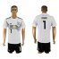 Germany #1 Neuer White Home Soccer Country Jersey