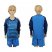 Spain Blank Blue Long Sleeves Goalkeeper Kid Soccer Country Jersey