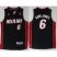 Miami Heat 6 LeBron James King James Nickname Black Revolution 30 Swingman NBA Jerseys