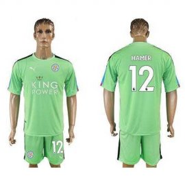 Leicester City #12 Hamer Green Goalkeeper Soccer Club Jersey