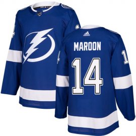 Adidas Tampa Bay Lightning #14 Pat Maroon Blue Home Authentic Stitched NHL Jersey