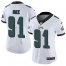 Nike Philadelphia Eagles #91 Fletcher Cox White Womens Stitched NFL Vapor Untouchable Limited Jersey